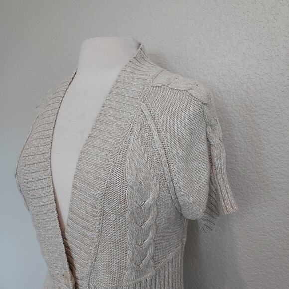 Kenneth Cole Reaction Beige Knit Button Cardigan Size S - Picture 5 of 11